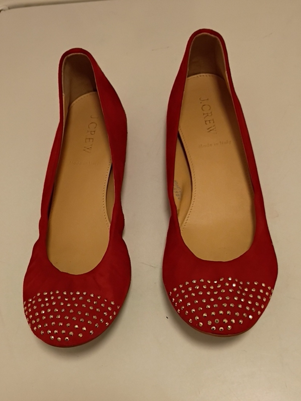 J. Crew Red Ballet Flats
